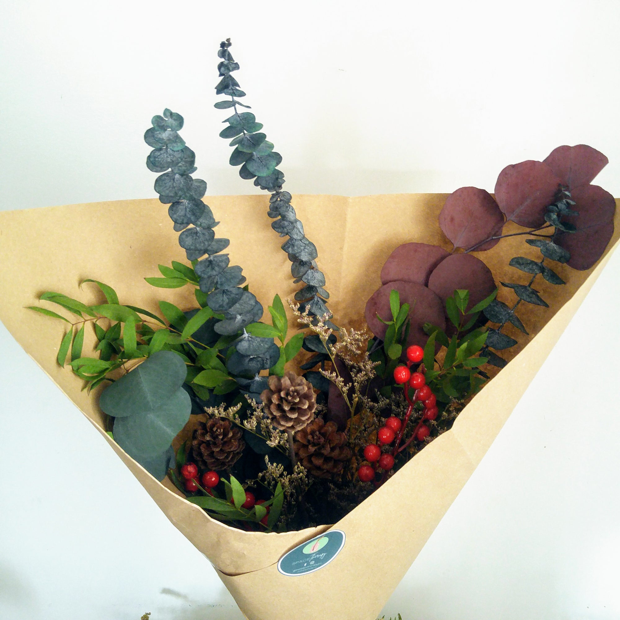 Festive Floral Greens