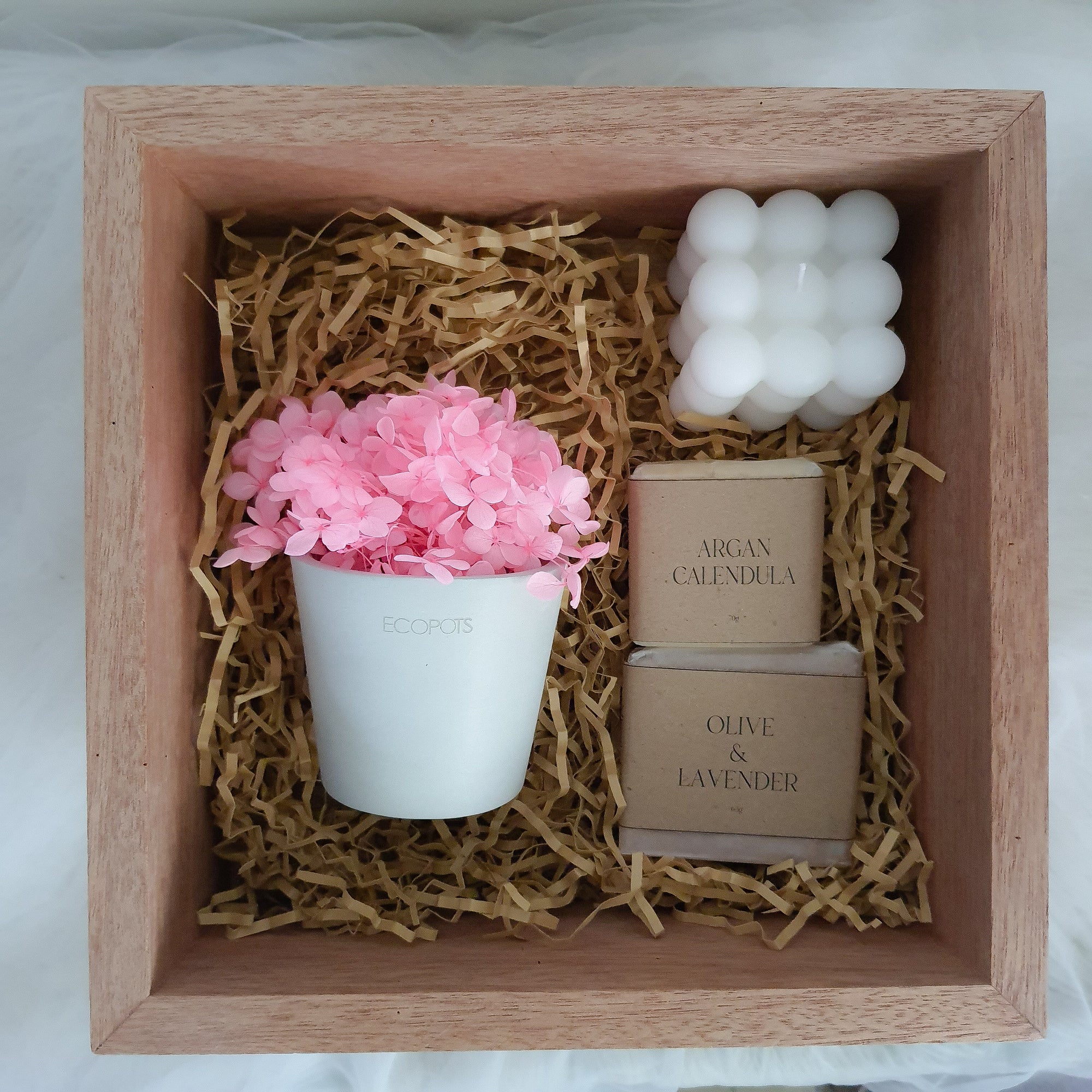 Pink Hydrangeas Petite Posy Pot