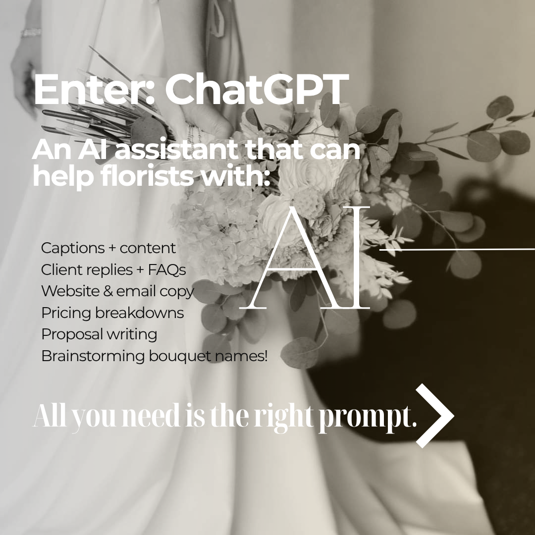 Blooms & Bots: AI for Florists | Digital Course + AI Prompts Kit
