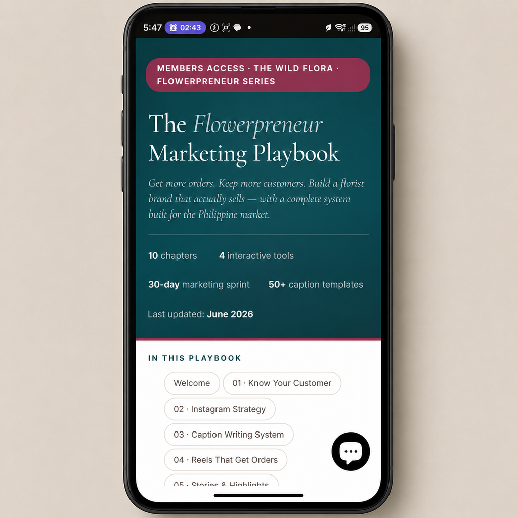 Flowerpreneur Marketing Playbook