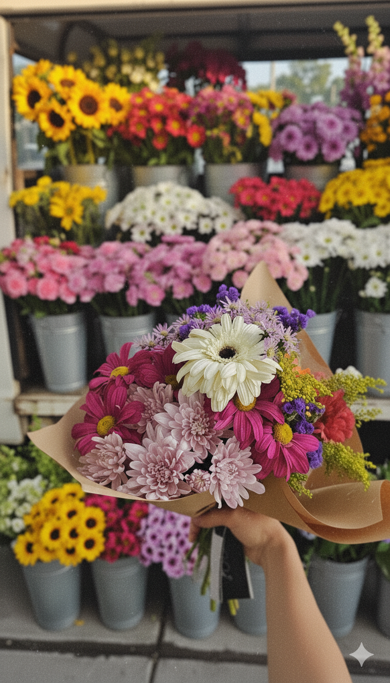 Just Because Flowers – Deluxe Bouquet in a Bag (Pickup Only)