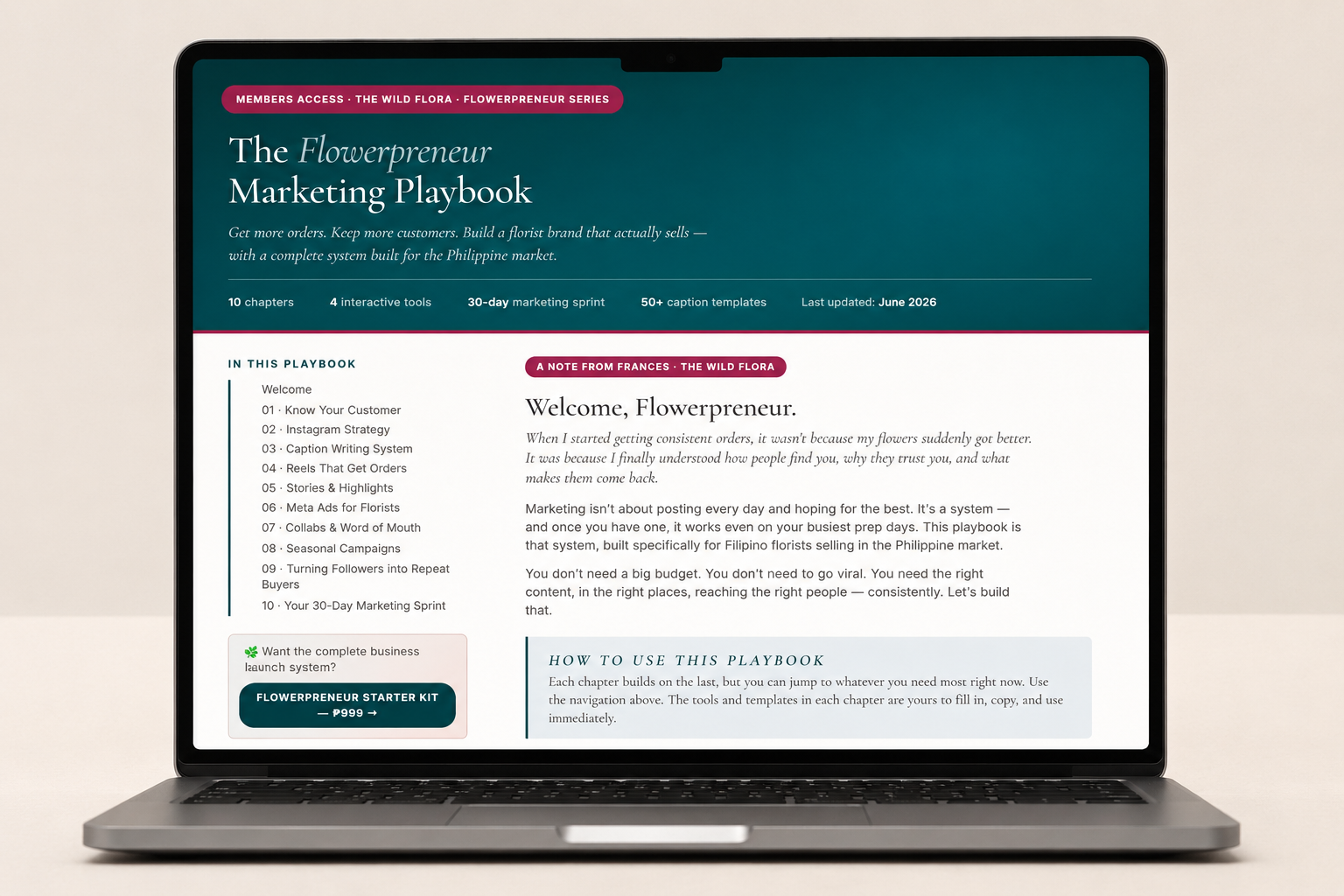 Flowerpreneur Marketing Playbook