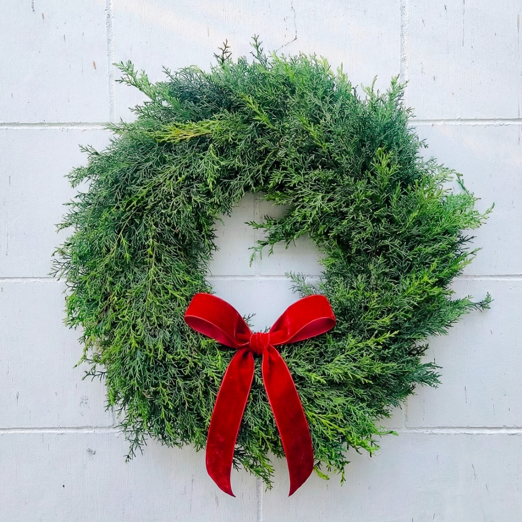 Christmas Cypress Pine Wreath