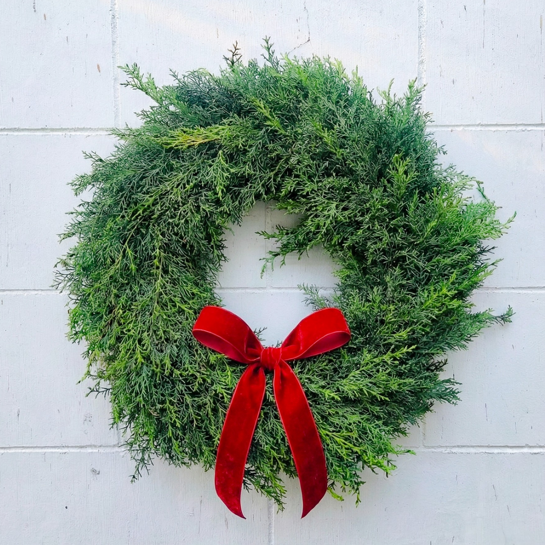 Christmas Cypress Pine Wreath