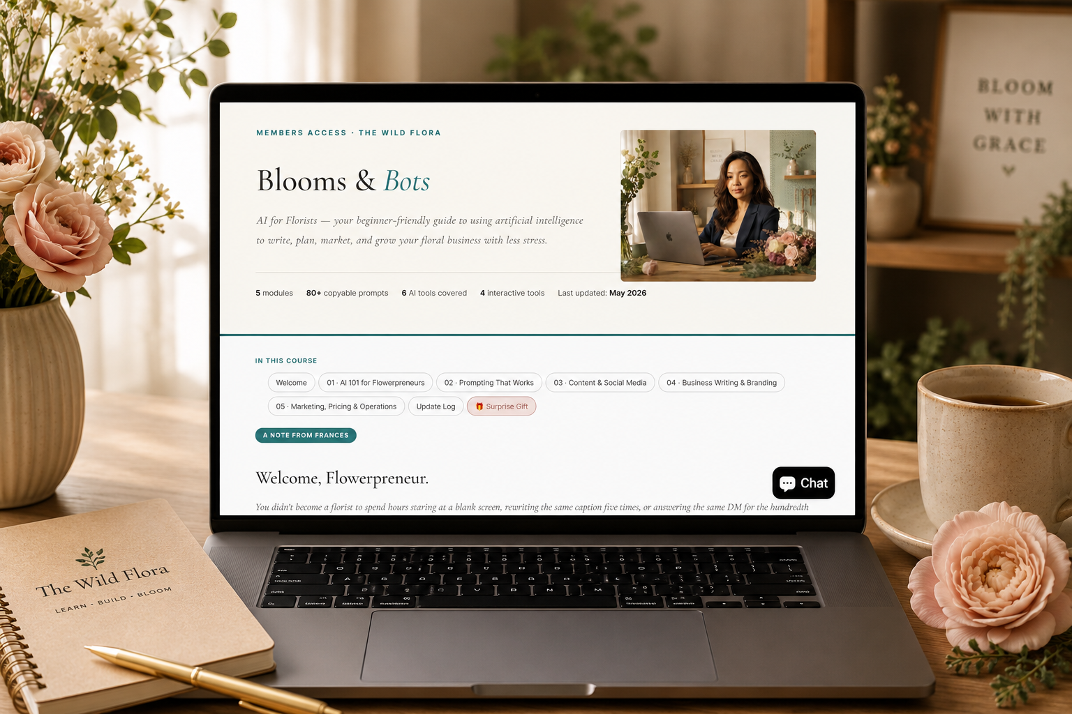 Blooms & Bots: AI for Florists | Online Course + Prompt Library