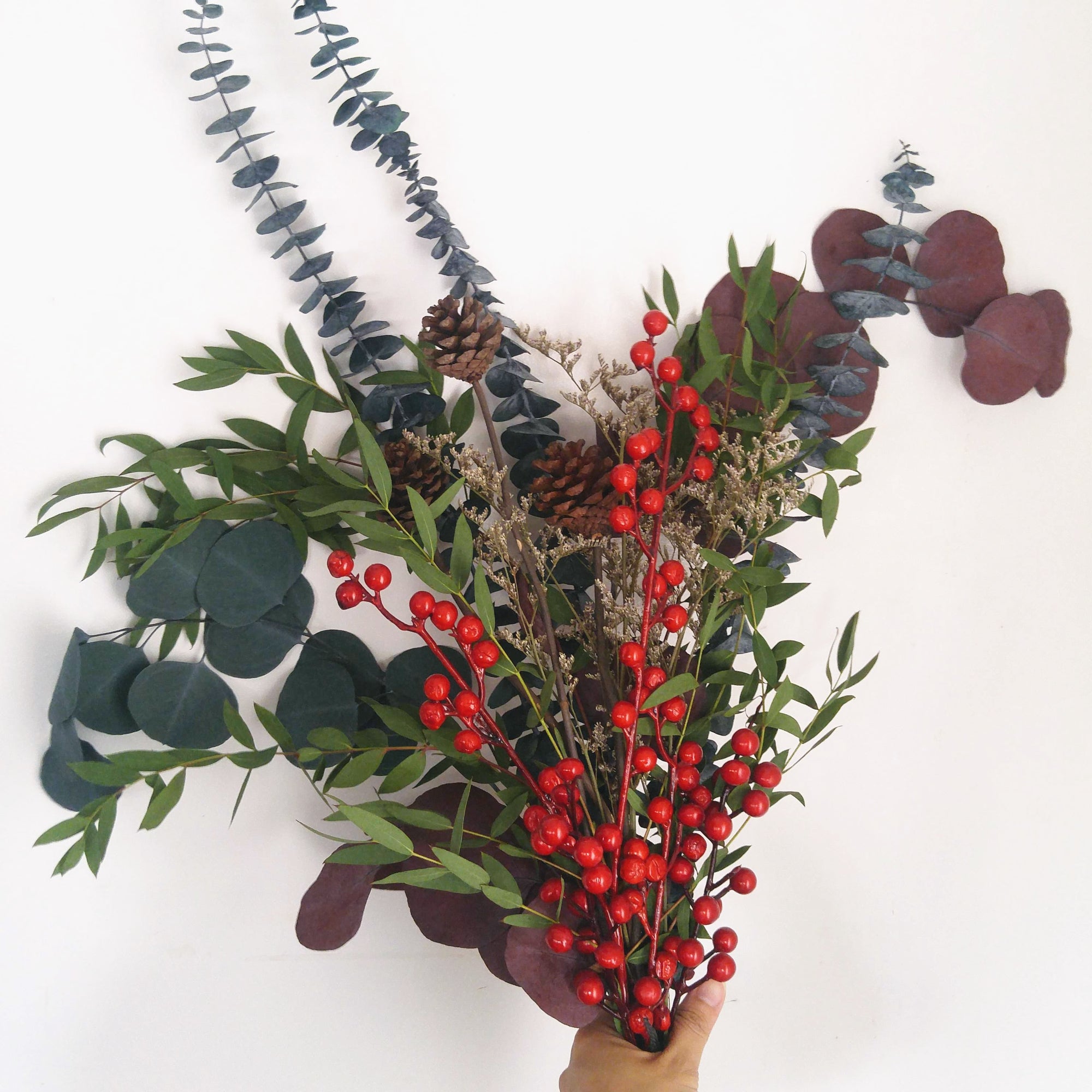 Festive Floral Greens