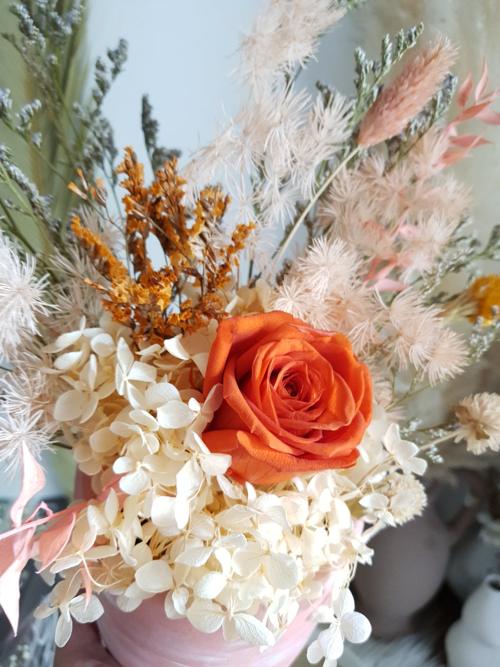 Preserved Rose in a painted Vase - Designed by You