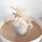 White Cream Petite Posy Pot